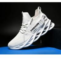 Gran oferta de zapatillas informales moradas a la moda, zapatillas para correr con cuchilla para hombre y mujer, talla grande 48, zapatillas deportivas ligeras y transpirables, zapatillas deportivas de malla para hombre - details 14