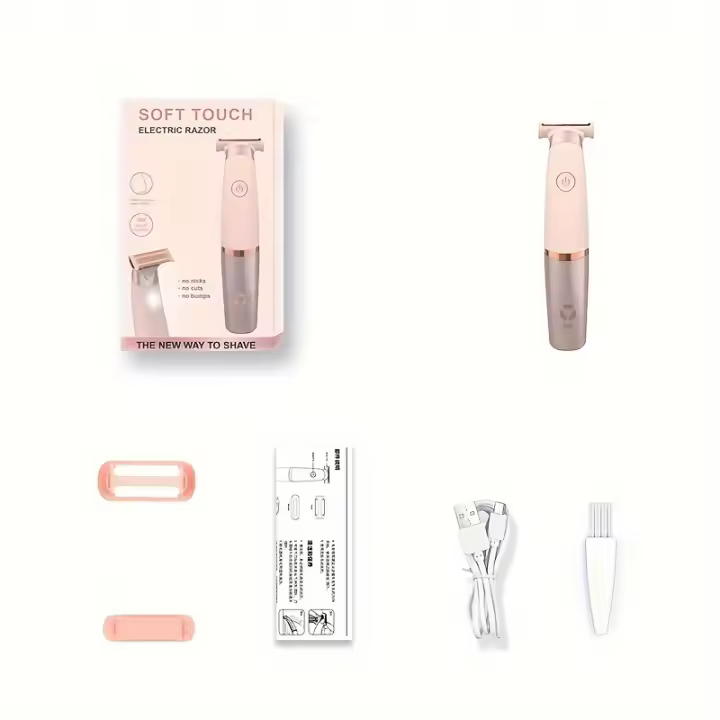 Depiladora eléctrica para mujer, afeitadora Facial corporal, recortadora de piernas, recortadora de Bikini, adecuada para brazos, axilas, depilación - 1