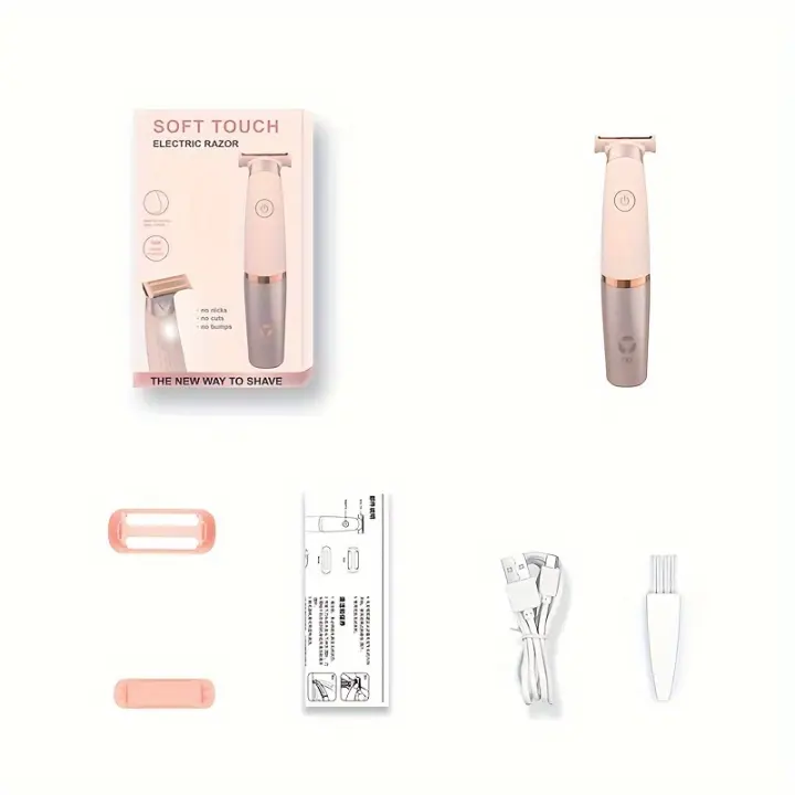 Depiladora eléctrica para mujer, afeitadora Facial corporal, recortadora de piernas, recortadora de Bikini, adecuada para brazos, axilas, depilación - 1