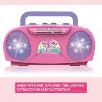 Máquina de Karaoke con micrófono, instrumento musical, juguetes para niños con luz, juguete educativo de viaje para interiores y exteriores, regalos para niños y niñas - details 4