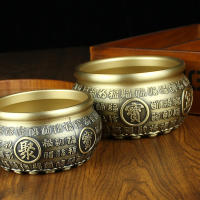 Tesoro de cobre puro Feng Shui, escritorio de oficina, adornos de bronce y Metal, olla de latón, área escénica, lote de artesanías - details 4