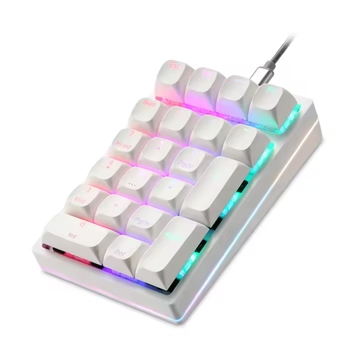 Motospeed-Teclado numérico K24 Pro, conector mecánico en caliente, 21 teclas, ordenador numérico - 1