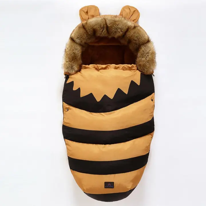 Saco de dormir cálido para recién nacido, sobre en cochecito, saco de dormir para bebé, calcetines de lana de invierno, saco de dormir para bebés recién nacidos - 1