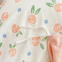 Conjunto de Cama Floral Retro Coreano Sábanas de Algodón Lavado 100%, Funda de Edredón Suave, Funda de Almohada - details 8
