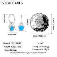 Aretes Redondos de Plata 925 Estilo Elegante para Mujeres con Piedra Principal de Zirconio y Diseño de Encanto Brillante Color en Oro - details 36