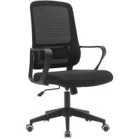 Silla de escritorio ergonómica con ruedas giratorias antiarañazos, respaldo de tela transpirable y soporte lumbar, sillón de estudio u oficina, ajuste de altura del gas 98-108 cm (azul y - details 8