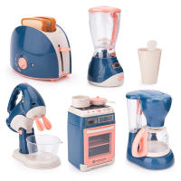 Children's Home Appliances Kitchen Kits Simulation Electric Bread Maker Oven Microwave Cooker Pretend Play Toys for Girls Gifts - details 5