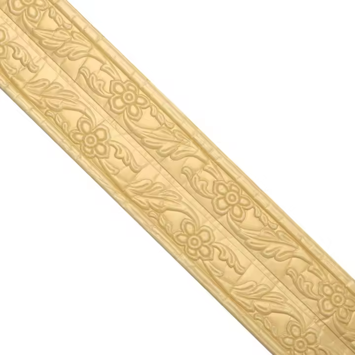 Tira decorativa 3D para techo, papel tapiz de base autoadhesivo, pegatinas de pared, decoración del hogar, rodapié de borde de pared - 1