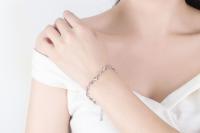 Pulsera de Plata Esterlina 925 Diseño Simple de Corazón de Zirconia Cúbica de Alta Calidad - details 5
