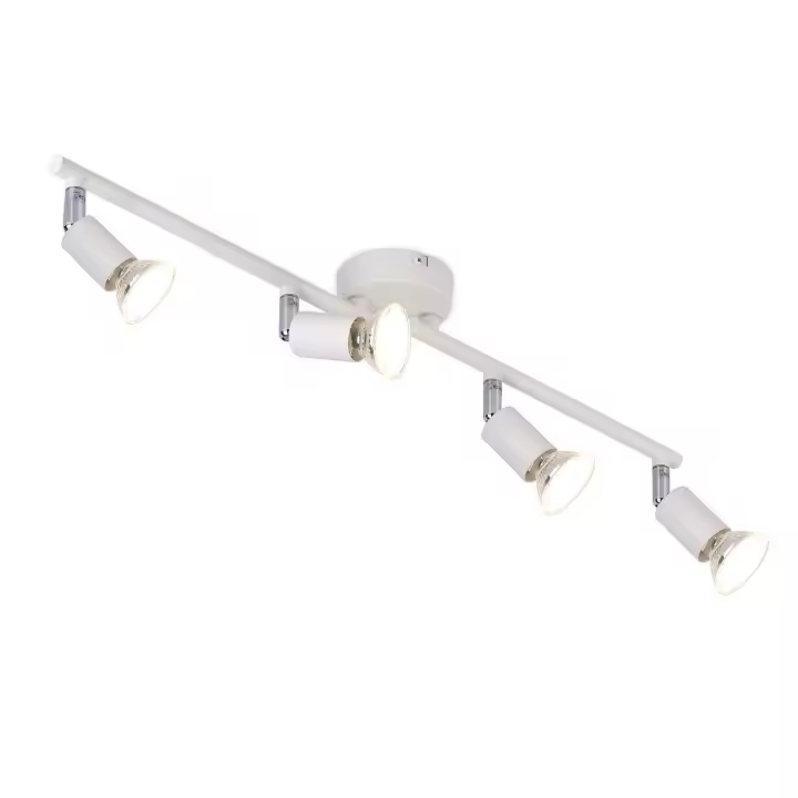 CBJKTX Luz de techo LED 4 bombillas GU10 Luz de techo moderna Foco interior Blanco - 1