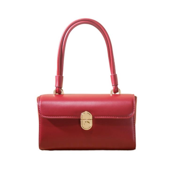 Regalo de boda nupcial bolso de boda rojo nuevo bolso de cuero de alta gama para mujer bolso pequeño exquisito