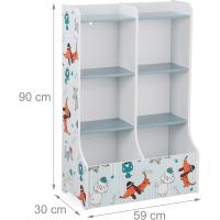 Estantería Infantil 90x59x30 cm Organizador de Juguetes con 8 Cajones Librería de Niños - details 2