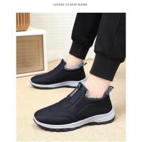 Botas De Nieve Para Hombre Invierno Antideslizantes Con Forro De Pelo Grueso Suela Duradera Botines De Algodón Ligeros Para Caminar Y Senderismo - details 0