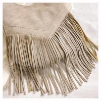 Bolso grande de viento para mujer, bolsa de hombro de cuero abrasivo con flecos, a la moda, Europa y Estados Unidos, 2025 - details 23