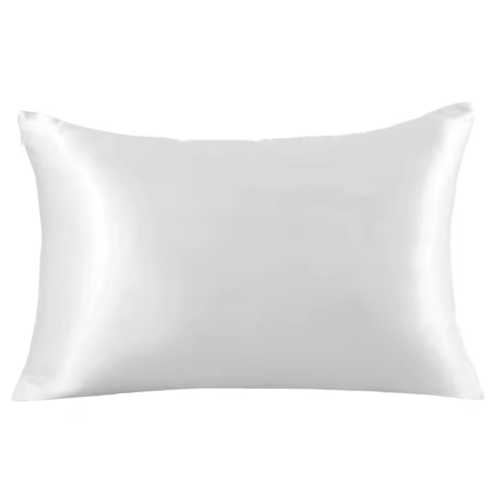 Funda de almohada sedosa Funda de almohada de seda de hielo Funda de almohada de satén Funda de almohada de tamaño estándar Cremallera oculta 51 cm x 73 cm - 1