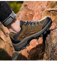 Zapatillas de deporte al aire libre para hombre, zapatos informales de cuero para montañismo, calzado grande para otoño e invierno - details 5