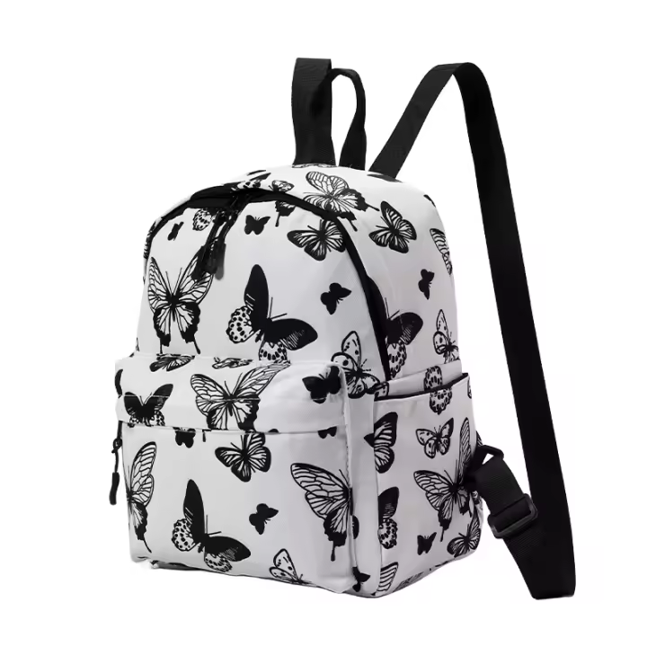 Mochila de Nylon para Mujer Mini Bolso de Moda con Diseño de Mariposa para Ladies Bolso de Ombro para Compras Viaje Montañismo Camping - 1