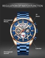 Reloj de Cuarzo de Lujo para Hombres CURREN 8391 Correa de Cuero Automático Moda Deportiva y Ocio - details 11