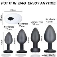 Juego de Control Remoto Inalámbrico Vibrador Anal Entrenador Masajeador Prostatal de Silicona - details 5
