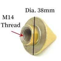 Broca de chaflán de biselado de diamante de Rosca M10/M14, broca de expansión de perforación de cono de 38/50mm, rueda de pulido de tallado - details 4