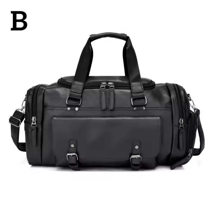Bolso de Viaje Multifuncional para Hombres con Gran Capacidad Bolso de Mano de Tipo Trolley Bolso de Mensajero de Hombro para Negocios Bolsos de Fin de Semana Deporte y Aventura - 1