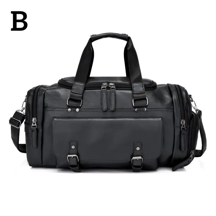 Bolso de Viaje Multifuncional para Hombres con Gran Capacidad Bolso de Mano de Tipo Trolley Bolso de Mensajero de Hombro para Negocios Bolsos de Fin de Semana Deporte y Aventura - 1