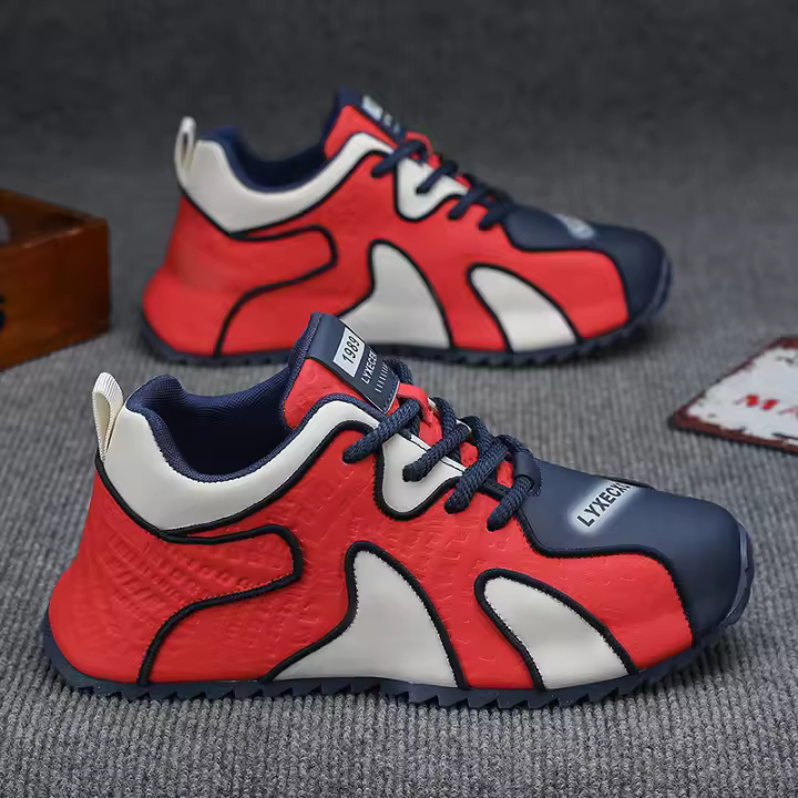 Zapatillas Informales Con Cordones Y Suela Gruesa Con Suela Blanda Y Suela Gruesa Zapatos Cómodos De Moda Para Hombres - 1