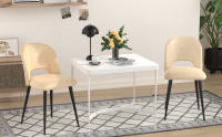 Rcynview Sillas de Comedor - Modernas, Cómodas y Bonitas - Material de Metal y Poliéster - Ideal para Cocina/Salón/Restaurante - details 1