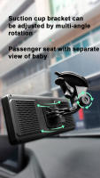 Car Baby Care Monitor HD Visión Nocturna Monitor Ajustable y Cámara Monitor Cristal Adsorbente No Ocupa Espacio - details 3