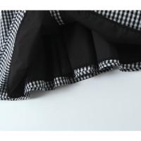 Nueva ropa de mujer, vestido de tirantes con apertura y cierre de botones a cuadros de moda de diseño francés europeo y americano - details 15