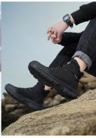 Zapatos de senderismo de alta calidad para hombre, zapatillas impermeables para escalada de montaña, calzado antideslizante para acampar, botas de Trekking informales para deportes al aire libre - details 5