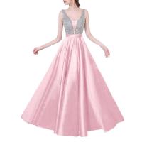 Elegante Vestido de Noche de Secuencia Corte Alto y Vibrante para Mujeres - details 1