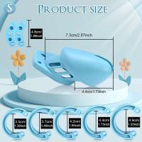 Leten Castidad masculina para hombres Anillo transpirable de virginidad Jaula CB para hombres con llave SM Dispositivo de bloqueo de uretra Juguete - details 2
