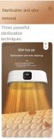 Secadora de Ropa Eléctrica Portátil,600W,Secador de Ropa Eléctrico Multifuncional con Control Remoto Secador de Aire Caliente Portátil para el Hogar con Temporizador - details 4