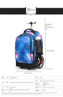 Mochila Escolar de Rueda Grande Impermeable, Resistente al Desgaste, Capacidad para Hombres y Mujeres Hecha en China - details 18