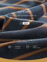 100% algodón para hombre, pantalones largos de manga larga para otoño e invierno, sección delgada de pijamas de mediana edad, ropa de dormir, traje para el hogar, ropa de descanso - details 2