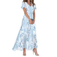 Vestido floral de gasa de las mujeres 2025 nuevo vestido largo primavera y verano impresión falda de gama alta ropa de mujer - details 19
