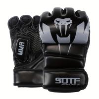 Guantes Sin Dedos Premium para MMA y Boxeo, Transpirables y Absorbentes de Choques para un Agarre y Protección - details 1