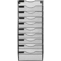 Soporte de Metal A4 con 8 Compartimentos Revistero Organizador de Oficina Negro - details 24