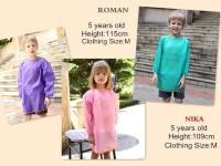 Delantal impermeable de manga larga para niños, delantal impermeable para escuela, arte, pintura, cocina, cocinero, bebé, niño y niña, bata para comer, dibujo DIY - details 5