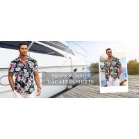 Camisas Casuales para Hombres a Rayas Hawaiian Camiseta de Oficina Oversize, Manga Corta, Estilo casual, Talla 5XL - details 5