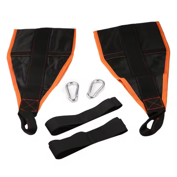 1 par de correas abdominales colgantes para Fitness, barra de tracción, bandas de asistencia para músculos abdominales, correas para levantar piernas y rodillas, cinturón de entrenamiento - 1