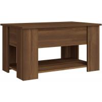 Mesa de centro, mesa auxiliar, consola lateral, salón, sofá, sala de estar, cafetería, muebles, mobiliario, madera contrachapada blanca, 79x49x41 cm - details 41