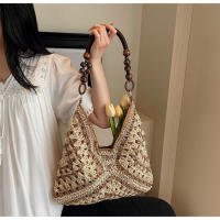 Popular Beach Vacation Nuevo bolso de hombro tejido versátil para mujer, bolso portátil. - details 13