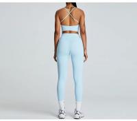 Traje de Yoga cómodo y Sensual para mujer, ropa deportiva transpirable de secado rápido para correr al aire libre, ciclismo y Fitness - details 10