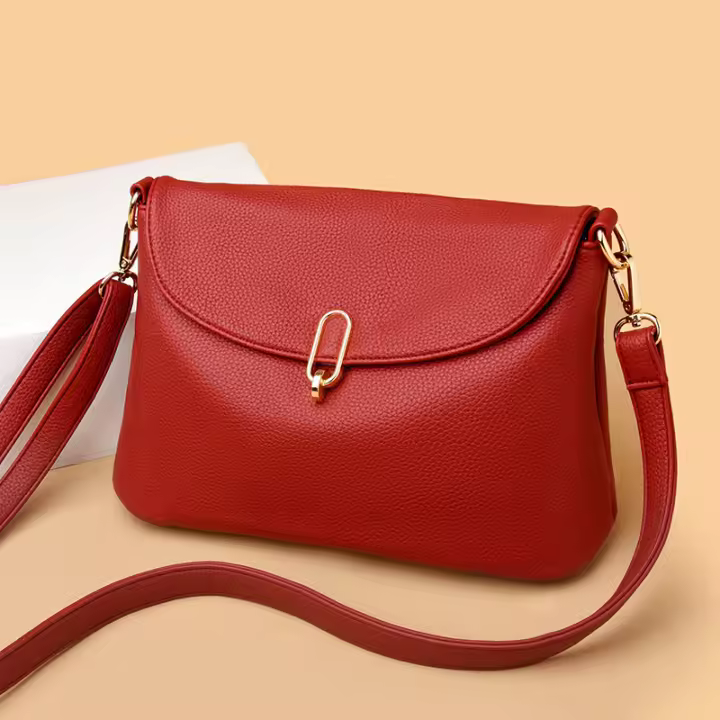 Nuevo bolso de mujer de cuero suave, bolso de hombro de alta gama, bolso de mensajero simple y versátil de gran capacidad. - 1