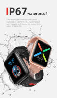 Reloj inteligente con pantalla completamente táctil de 1,69 pulgadas, oxígeno, presión arterial, prueba de frecuencia cardíaca, recordatorio de llamadas entrantes, IP67 - details 5