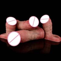 Empaque privado Sexy SXXY Silicona 4 Tamaños Ultra Hueco Dildo Manga para agrandar el pene masculino Funda realista de extremo abierto para hombres - details 11