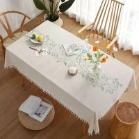Manteles bordados resistentes a los arañazos con estampado de flecos para decoración de bodas, manteles para banquetes - details 16