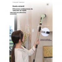 Cepillo Eléctrico Multifuncional para Limpieza del Hogar Potente Limpiador de Mano para Cocina, Baño, Vidrio Largo y Corto - details 6